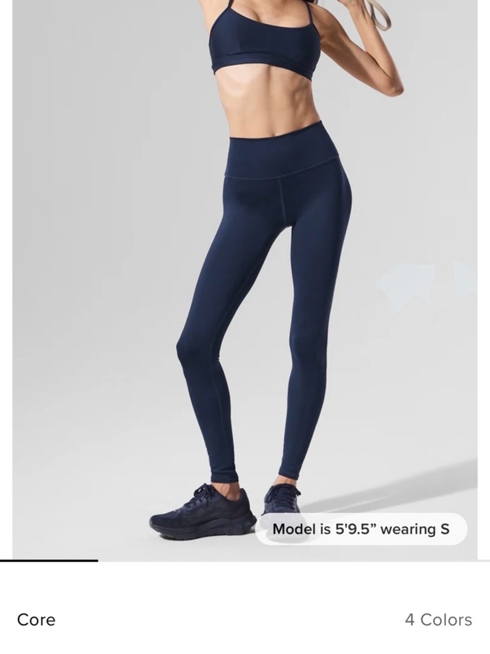 High-Waist Navy Leggings